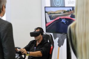 Man driving Branded VR Racing from Cykyria